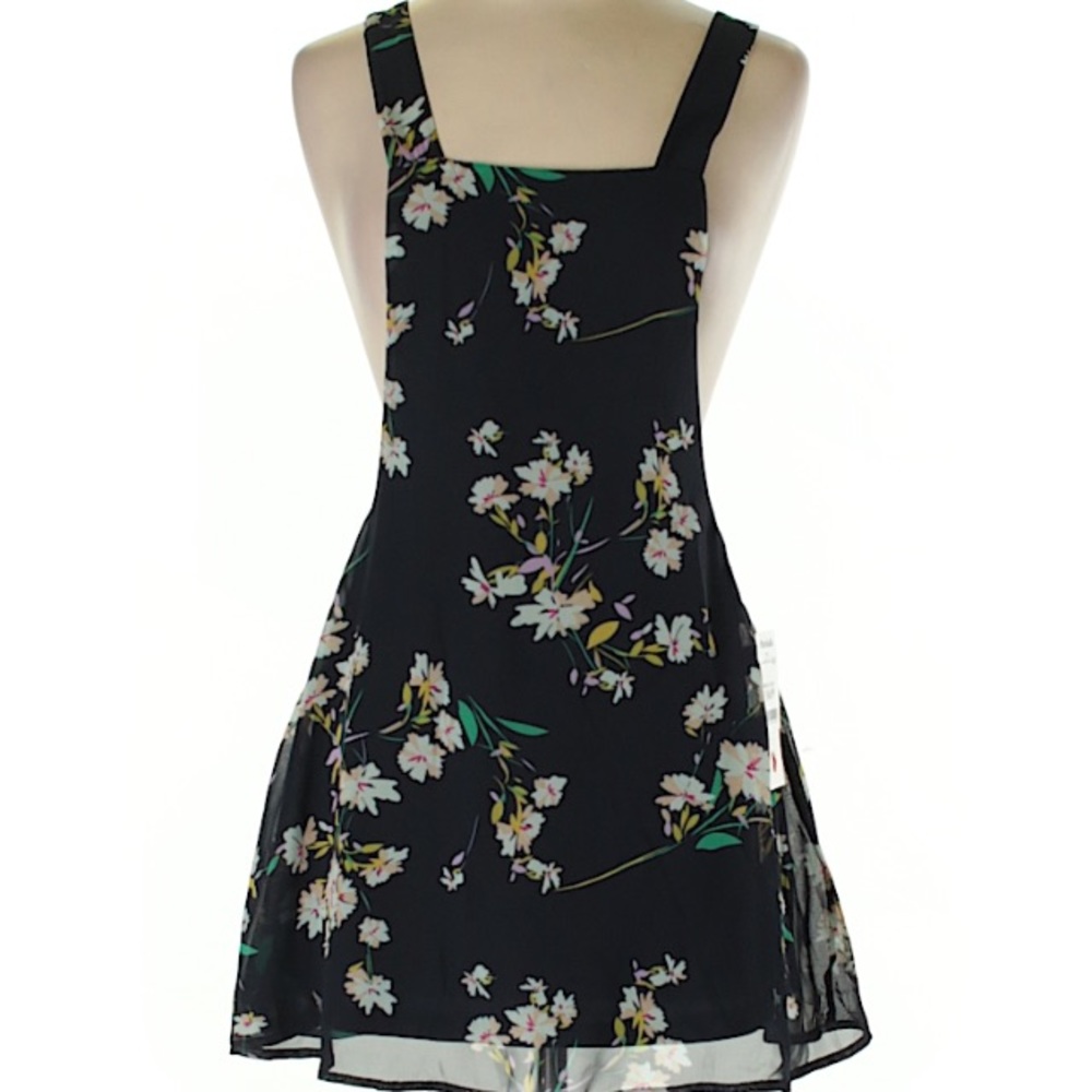 New dark blue floral dress.
